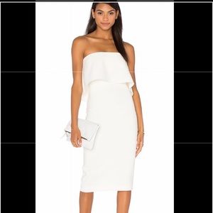 White likely driggs dress size 6 perfect for bridal shower, rehearsal dinner